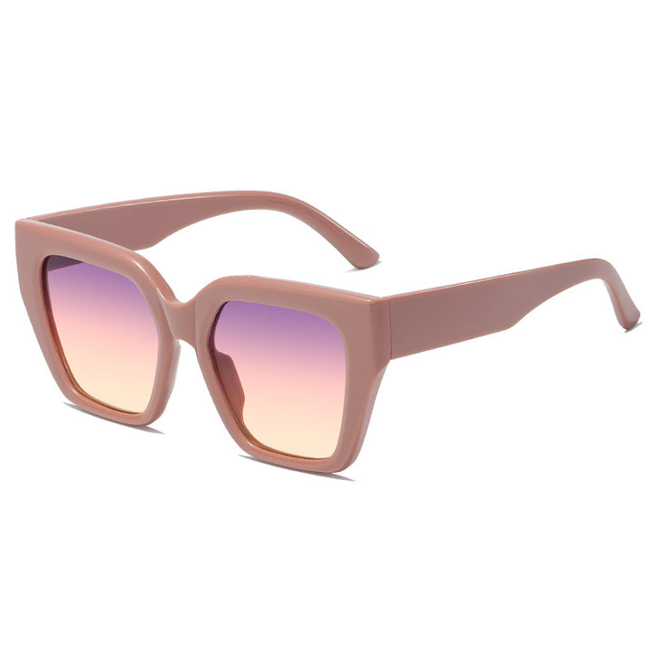 Women's Fashion Oversized Sunglasses with Animal Print Bowlift