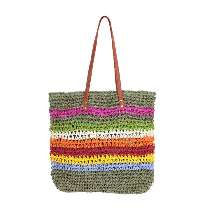 Braided tote bag with colorful gradient Bowlift