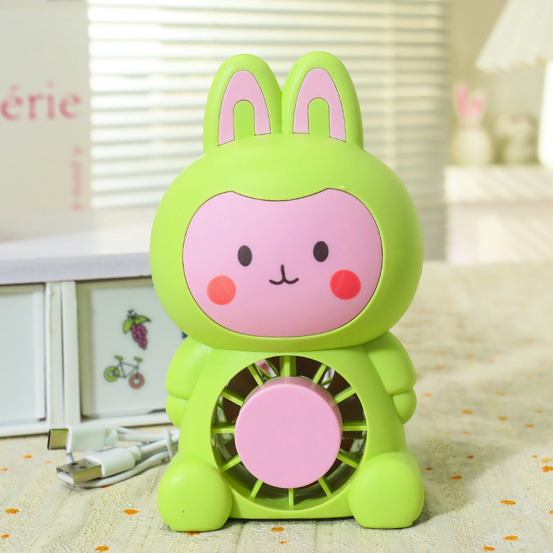 Ladies Portable Mini Fan in Cute Animal Design Bowlift
