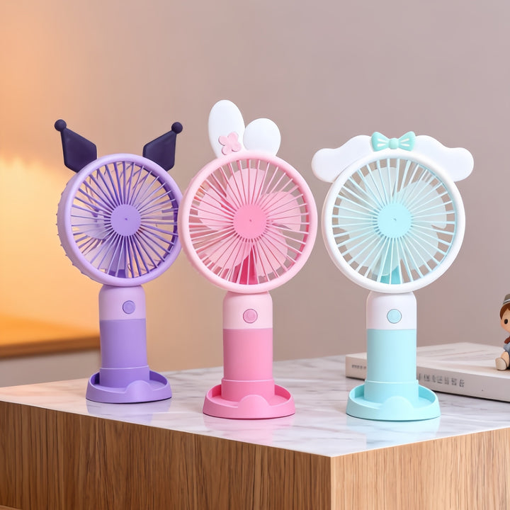Portable handheld fan for women in cute animal design Bowlift