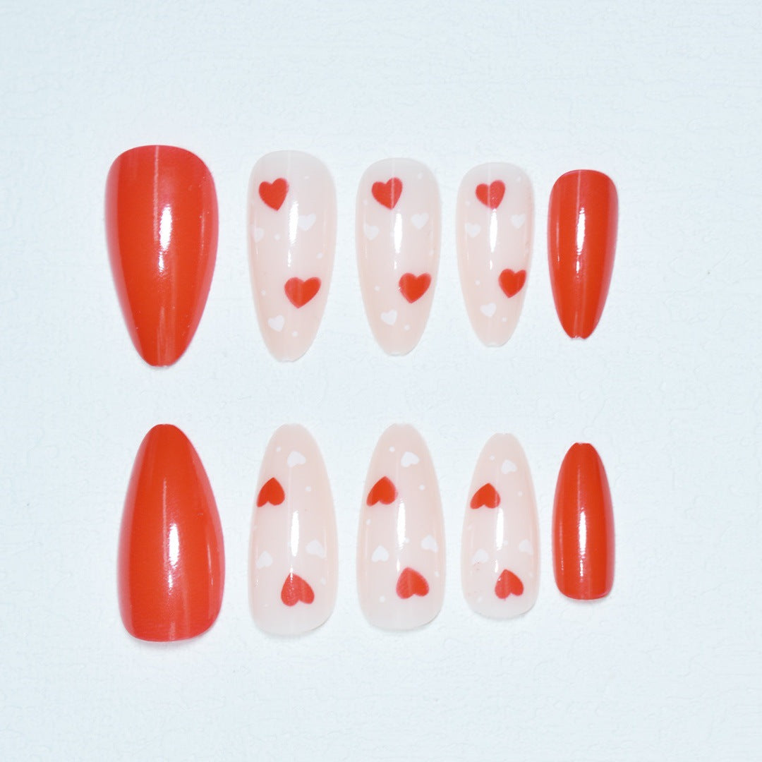 Heart-Themed Nail Art Bowlift