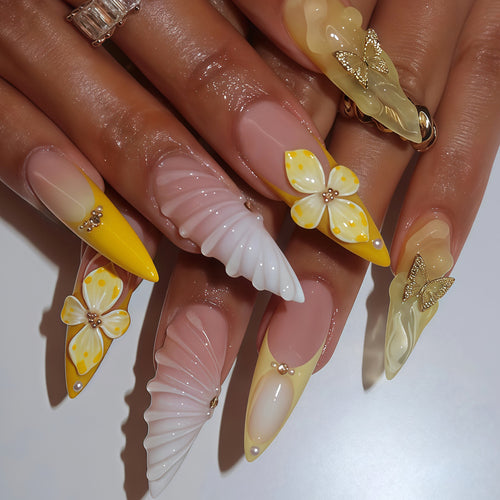 Artistic Butterfly Nail Art Set Bowlift