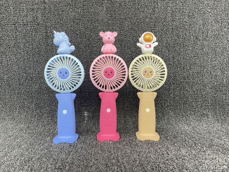 Unisex Portable Mini Hand Fan with Animal Figures Bowlift
