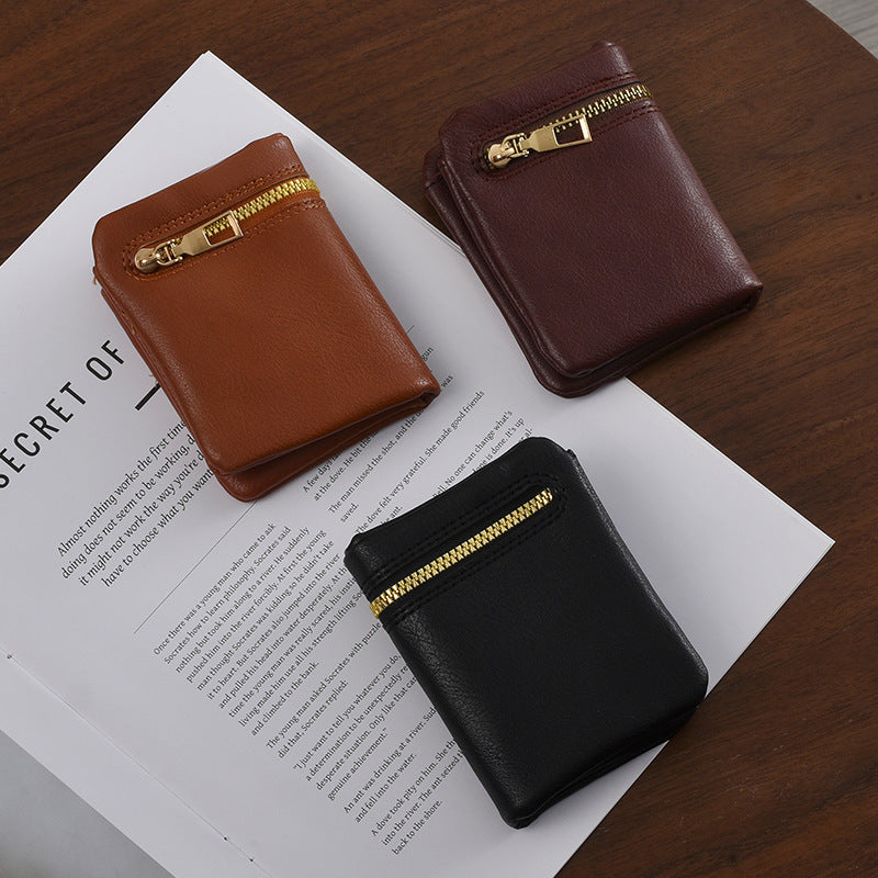 Stylish Zippered Coin Purse Bowlift