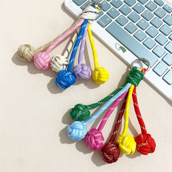 Colorful Knot Decor Keychain Bowlift
