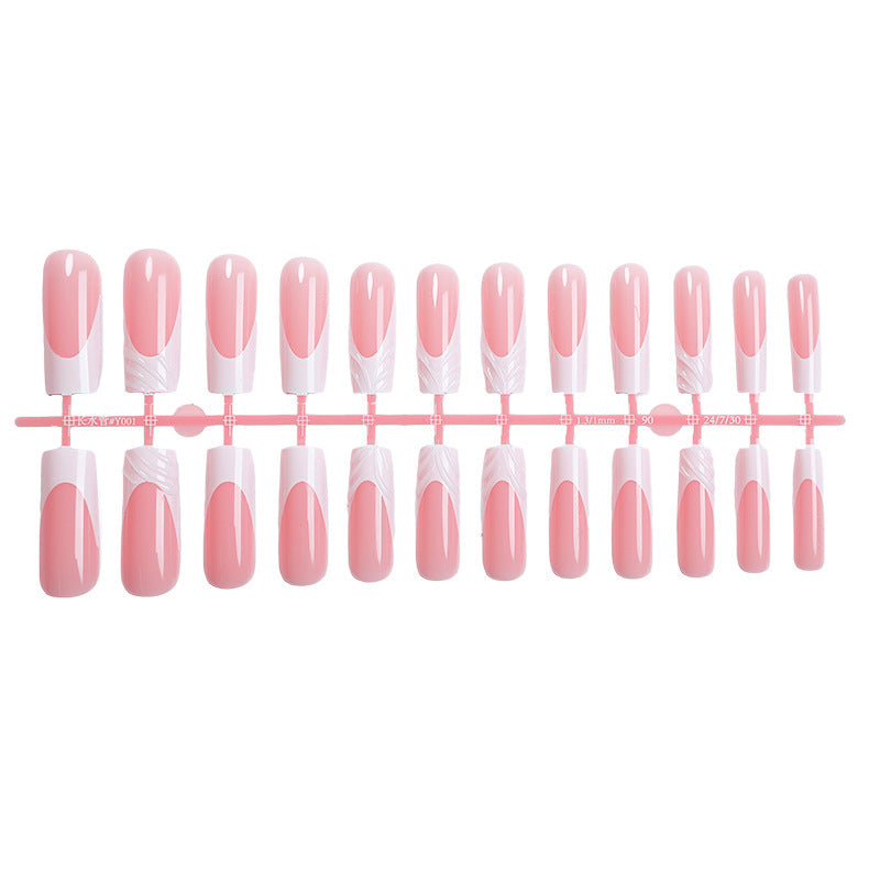 Elegant Acrylic Press-On Nail Art Set Bowlift