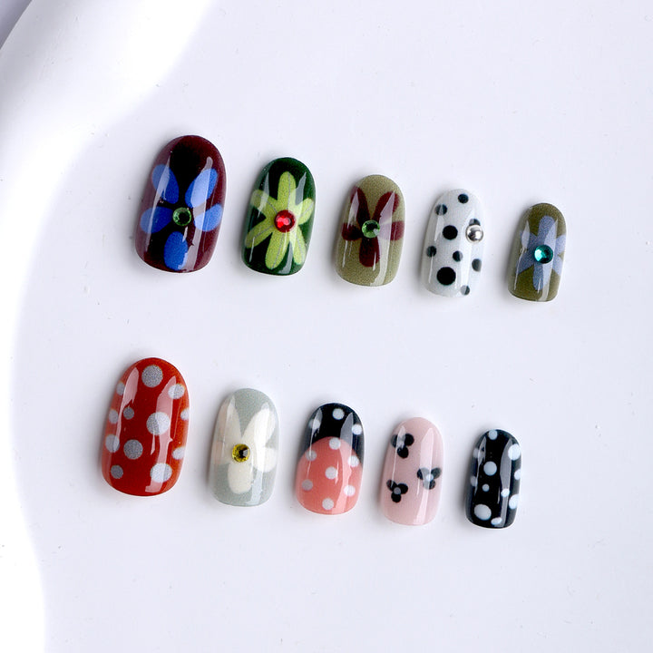 Artful Nail Art with Floral Designs Bowlift