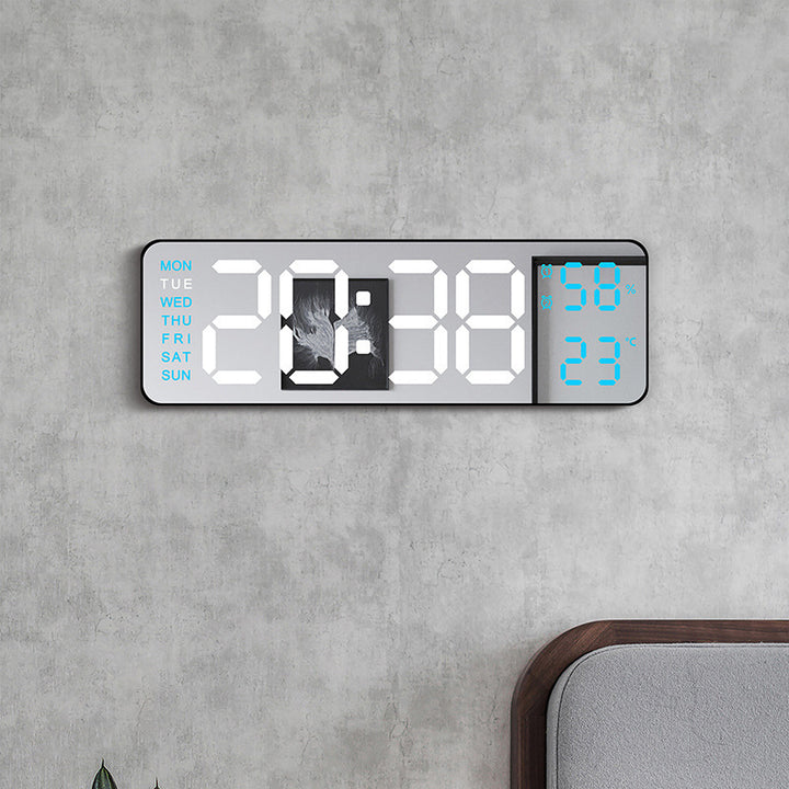 Digital Multifunctional Alarm Clock with Temperature and Hygrometer Display Bowlift