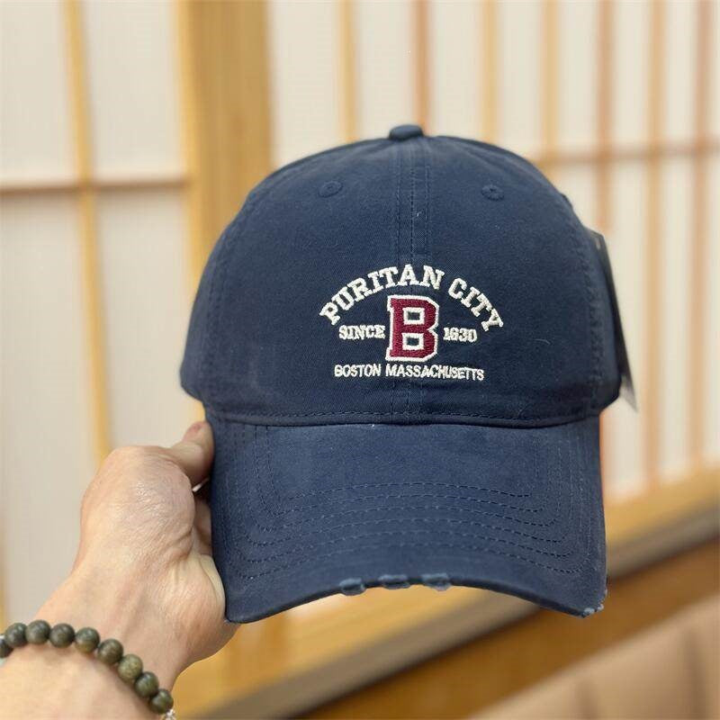 Women's Vintage Distressed Embroidered Baseball Cap Bowlift