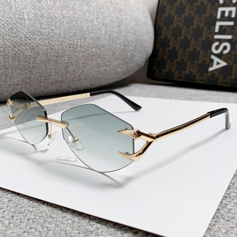 Women geometric oversized sunglasses Bowlift