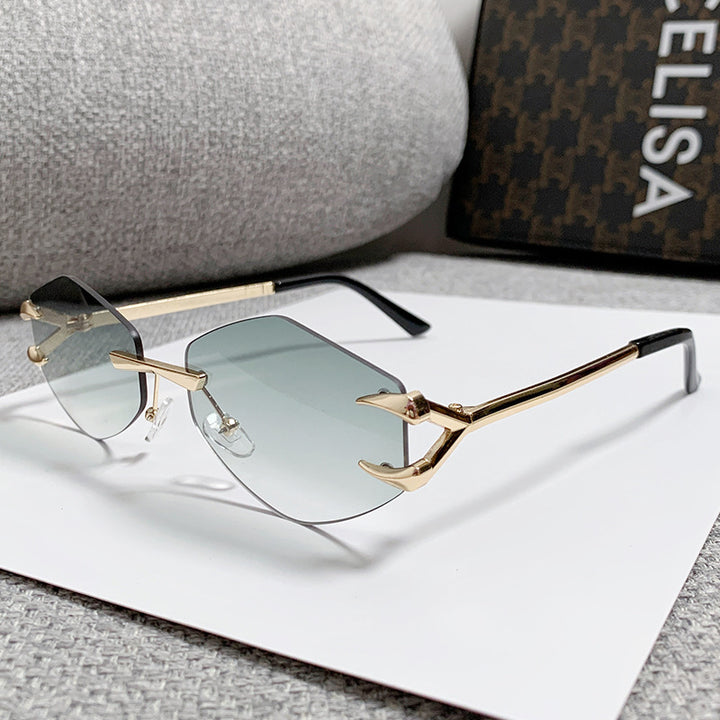 Women geometric oversized sunglasses Bowlift