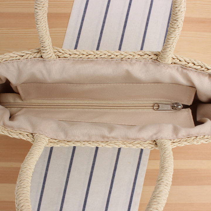 Basket bag with handcrafted weave Bowlift