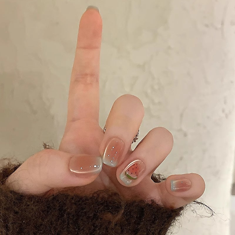 Artificial nails in cheerful watermelon design Bowlift