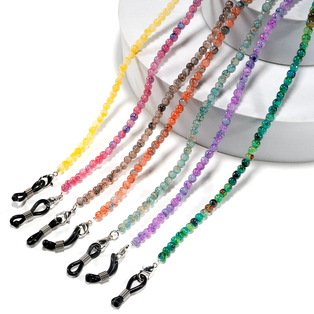 Adjustable Beaded Eyewear Chain Bowlift