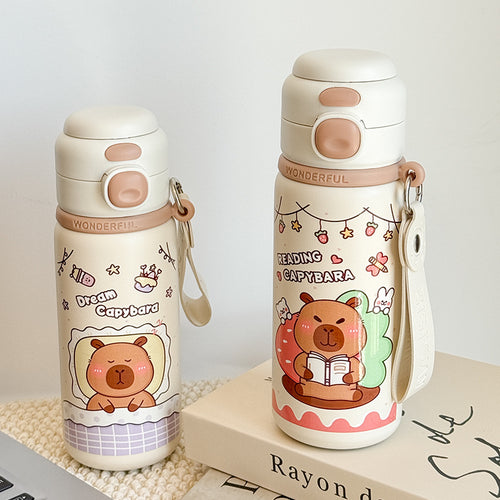 Ladies Insulated Water Bottle with Cute Animal Design Bowlift
