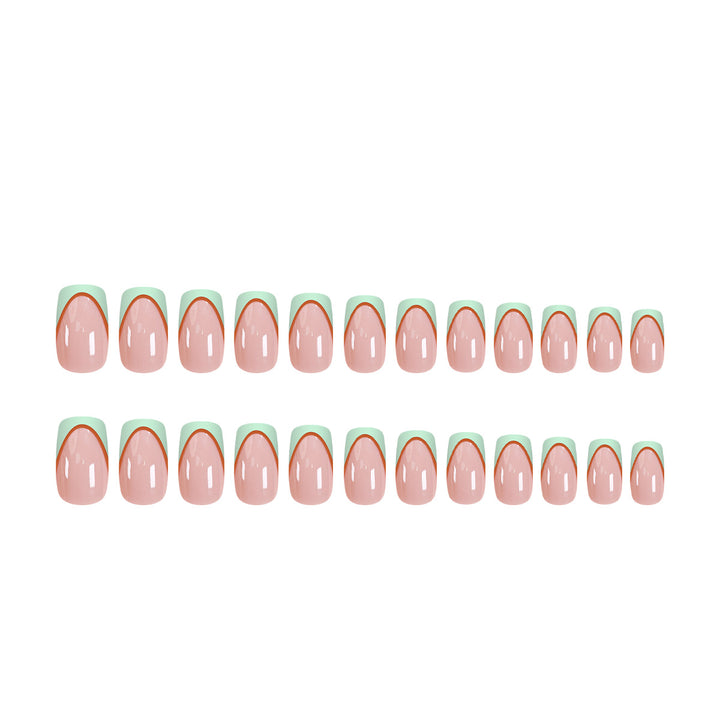 Creative nail extensions with geometric design Bowlift