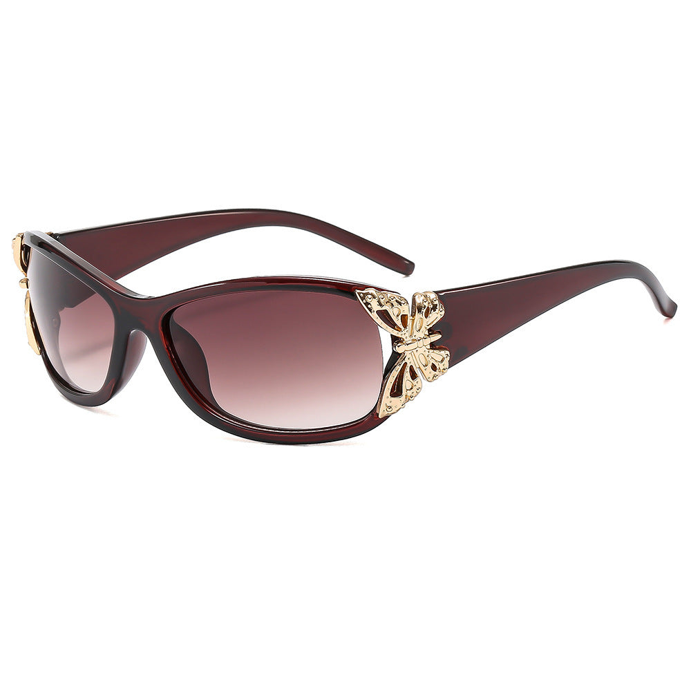 Fashion-Forward Butterfly-Embellished Sunglasses Bowlift