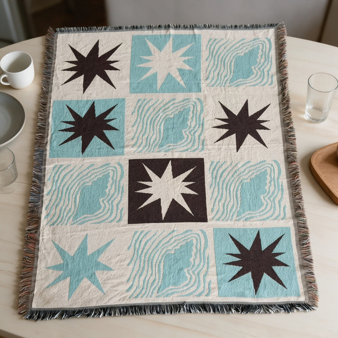 Decorative Woven Throw Blanket