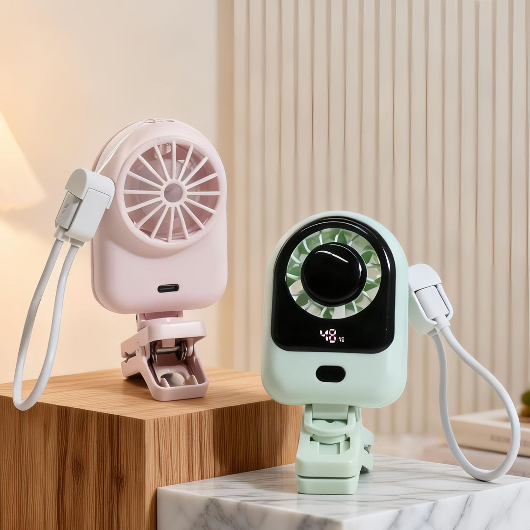 Portable Mini Fan with USB Connection and Adjustable Speed Bowlift