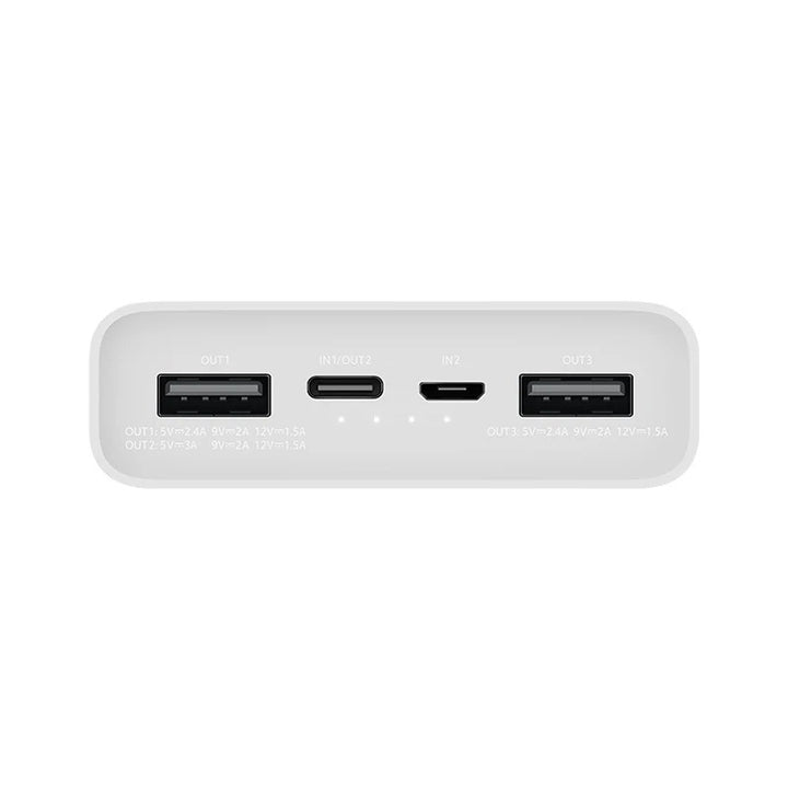 High-capacity portable power bank with dual USB-A outputs and USB-C input/output Bowlift