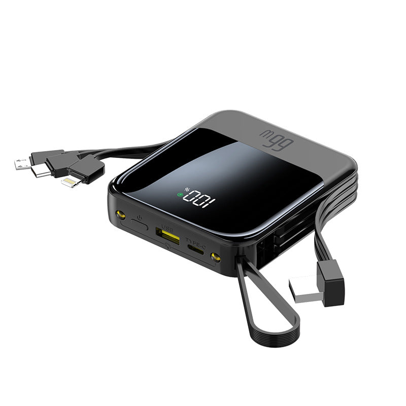 Portable Powerbank with Intelligent Cable Management and Digital Display Bowlift