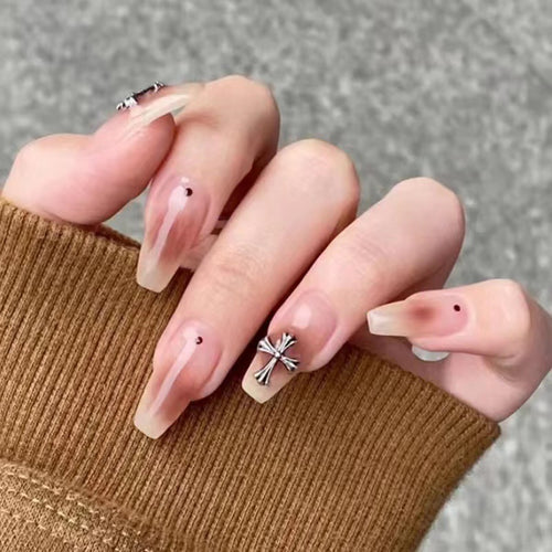 Artificial nail set with glamorous 3D decorations Bowlift
