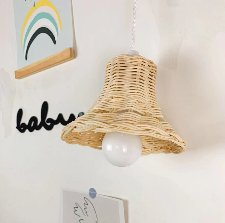 Rattan Hanging Lamp Bowlift