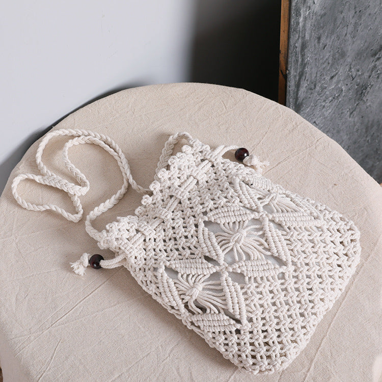 Macrame Bag with Adjustable Shoulder Strap Bowlift