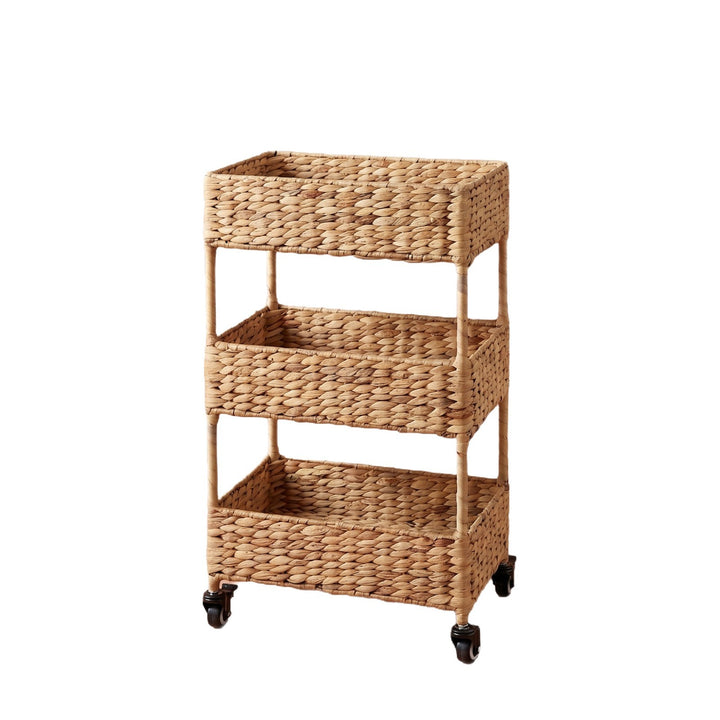 Mobile storage cart made of natural fabric Bowlift