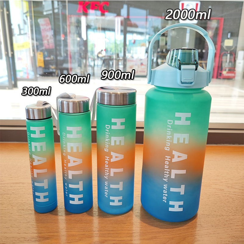 Ladies' Motivation Water Bottle with Time Scale and Ergonomic Design Bowlift
