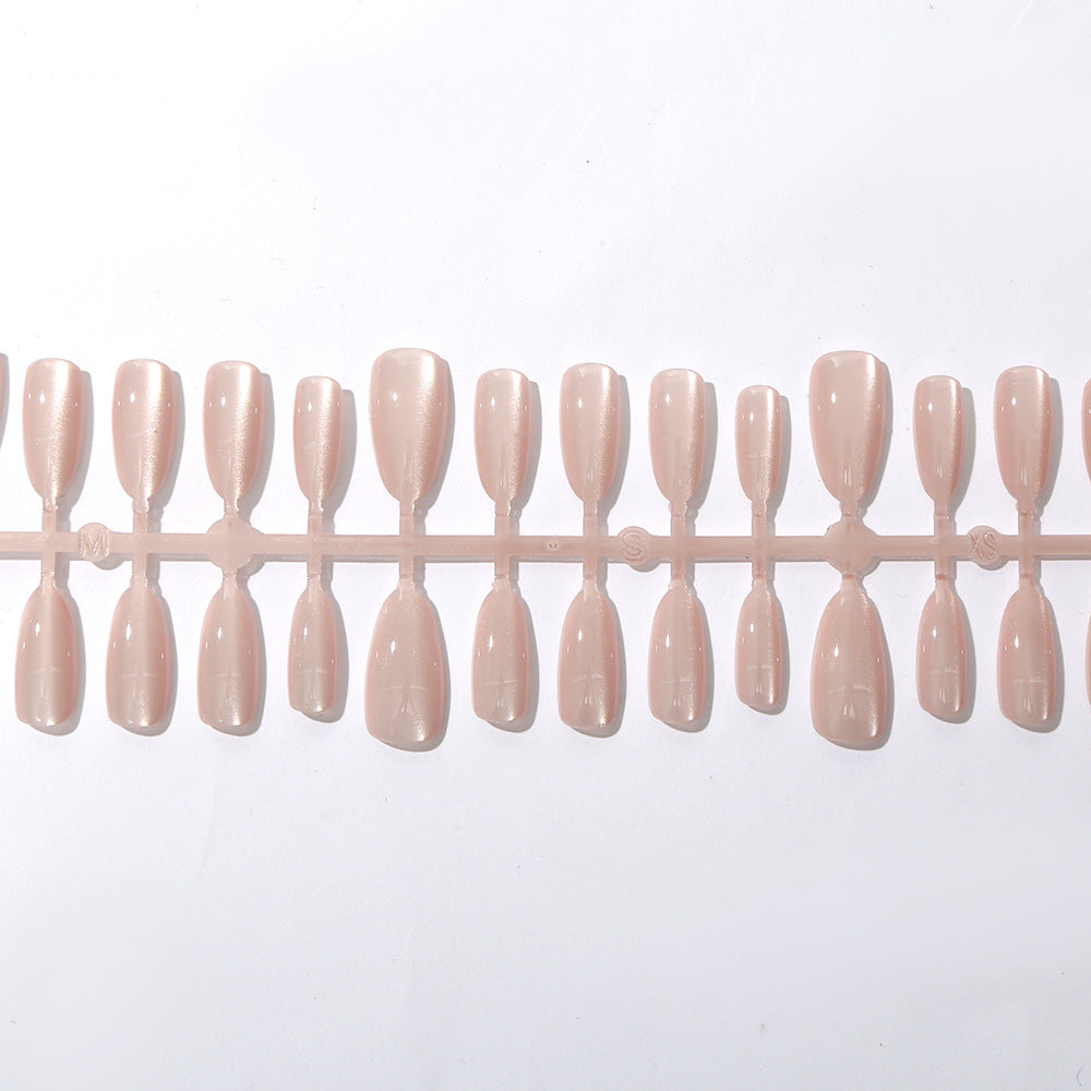 Elegant Press-On Nail Set with Glossy Finish Bowlift