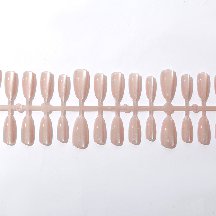 Elegant Press-On Nail Set with Glossy Finish Bowlift