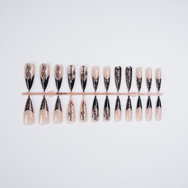 Luxury Artificial Nail Set Bowlift
