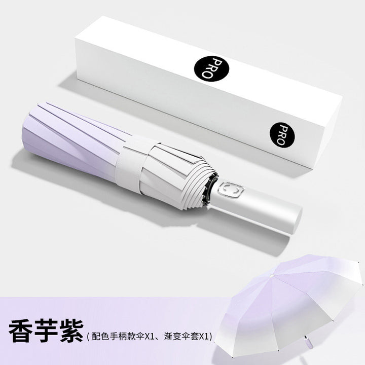 Women's automatic windproof umbrella with UV protection Bowlift