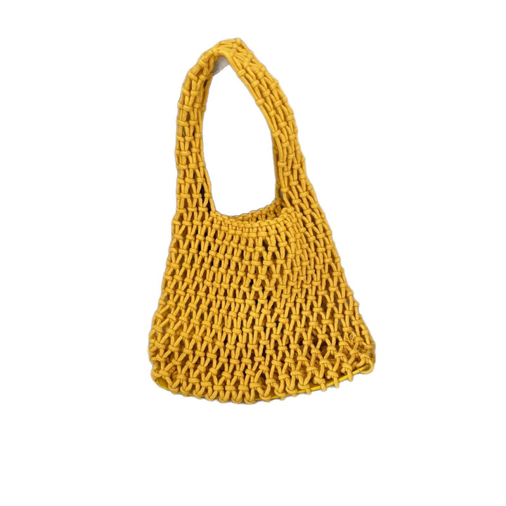 Hand-knotted tote bag in modern design Bowlift