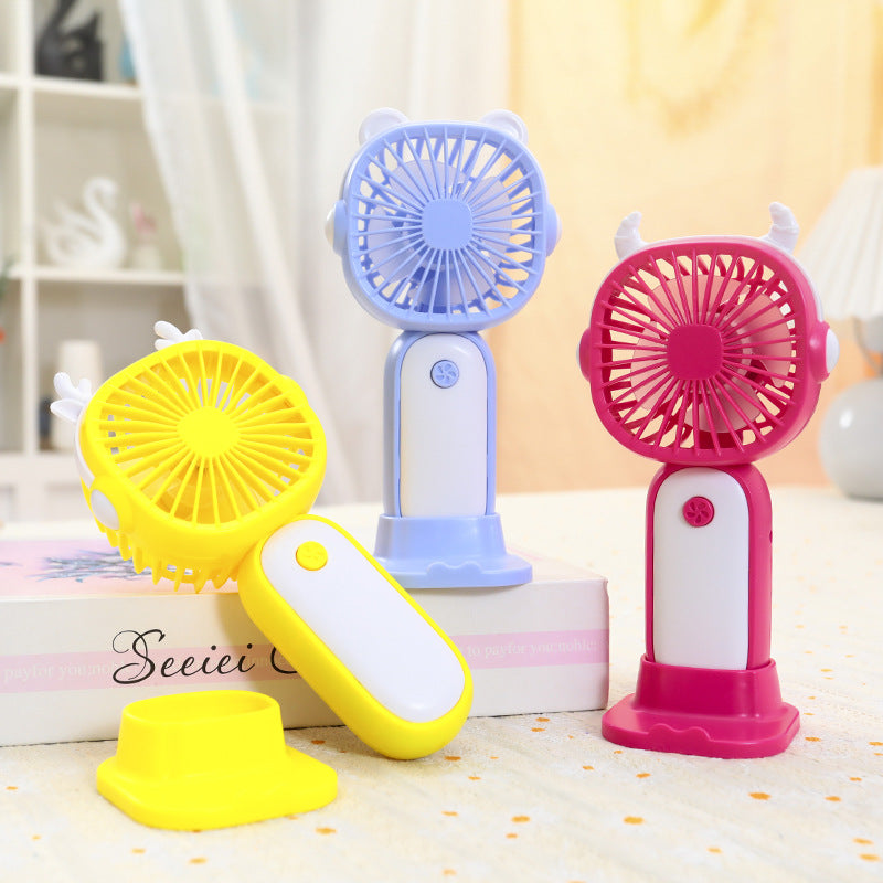 Women's Portable Mini Fan with Playful Design and Flexible Tilt Bowlift
