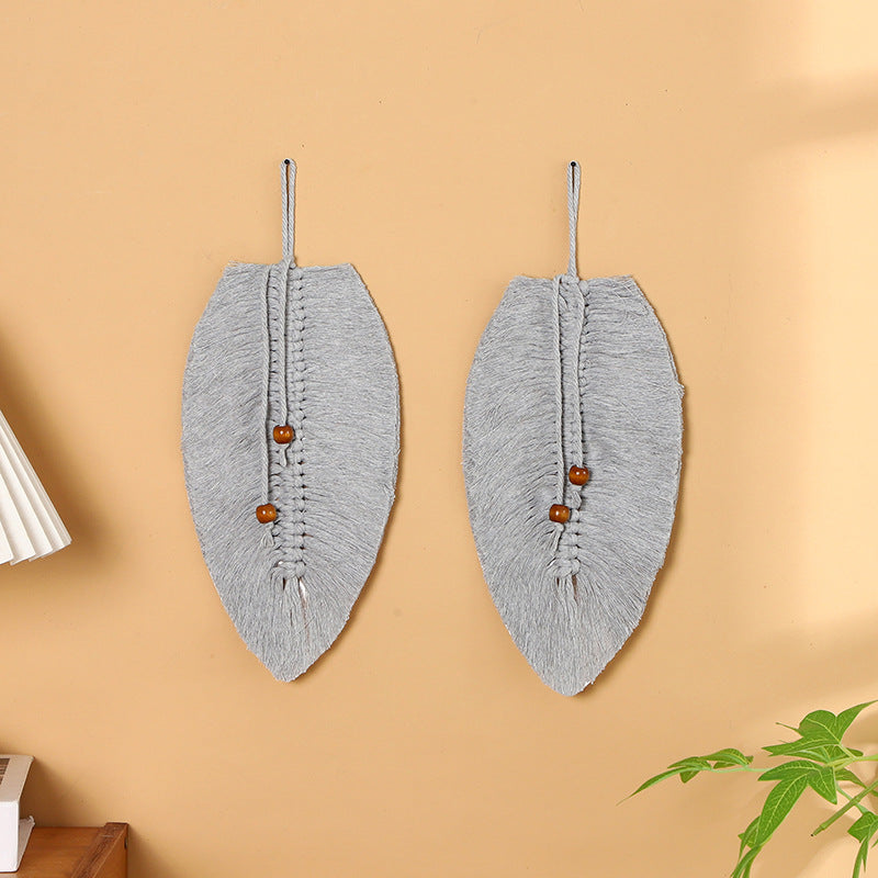 Leaf-Shaped Macrame Wall Art Bowlift