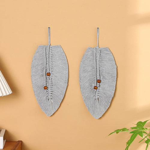 Leaf-Shaped Macrame Wall Art Bowlift