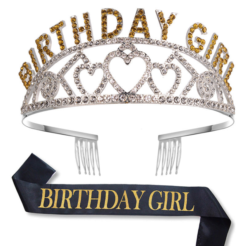 Ladies Glittering Birthday Crown Bowlift