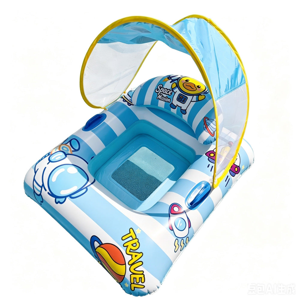 Floating Pool Lounge Chair with Cup Holder Bowlift