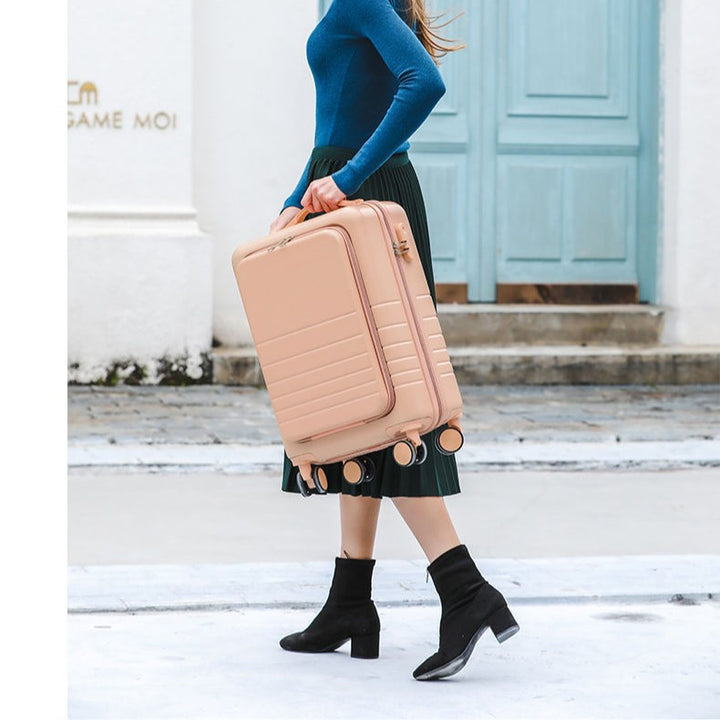 Women's Premium Hard-Shell Carry-On Suitcase Bowlift