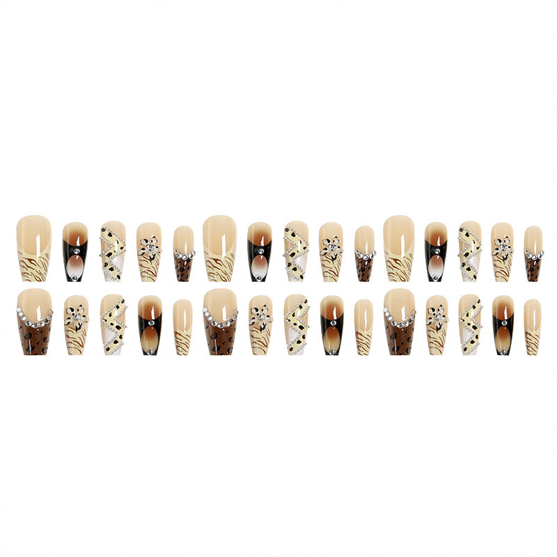 Artificial nail set with unique design Bowlift