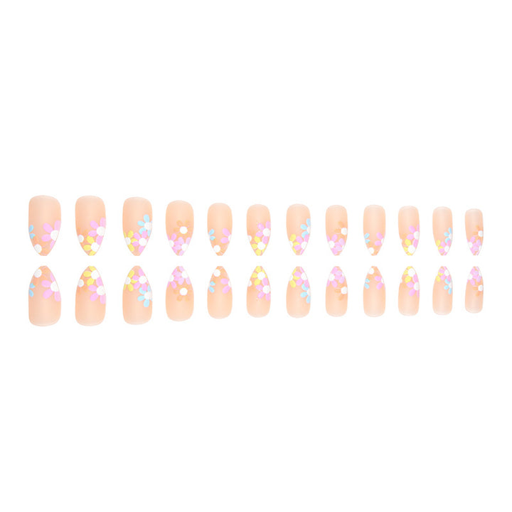Floral Design Press-On Nail Set Bowlift