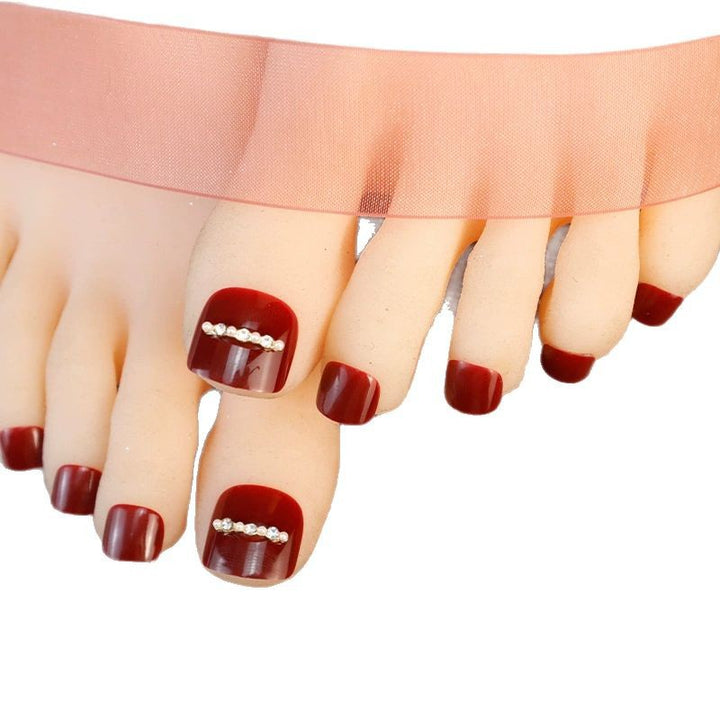 Decorative Press-On Toenail Art Set Bowlift
