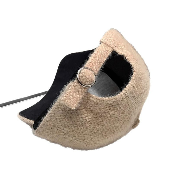 Women's Luxurious Embellished Wool Baseball Cap Bowlift