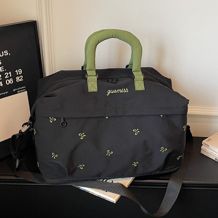 Embroidered Utility Travel Bag