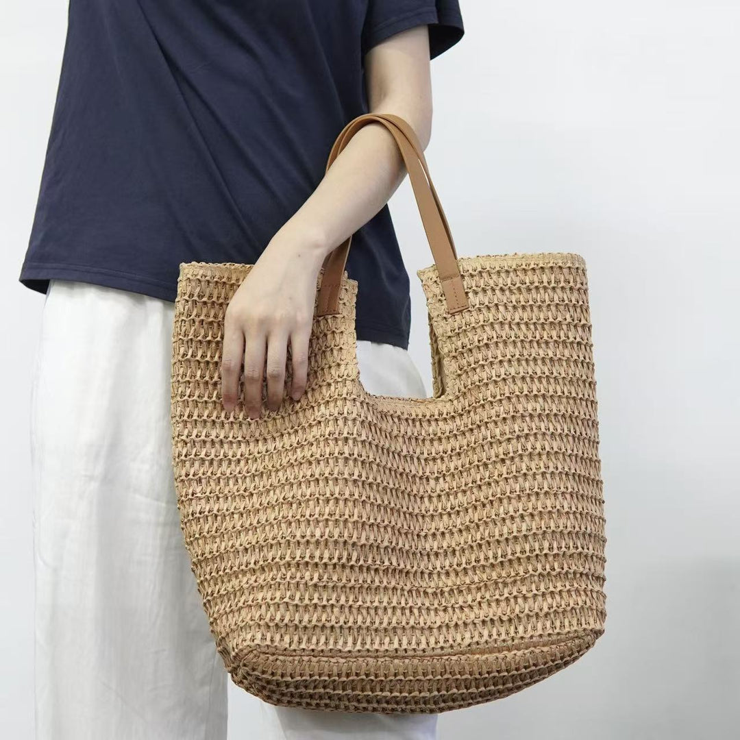 Spacious straw beach bag Bowlift