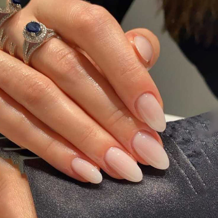Premium Natural Finish Press-On Nails Bowlift