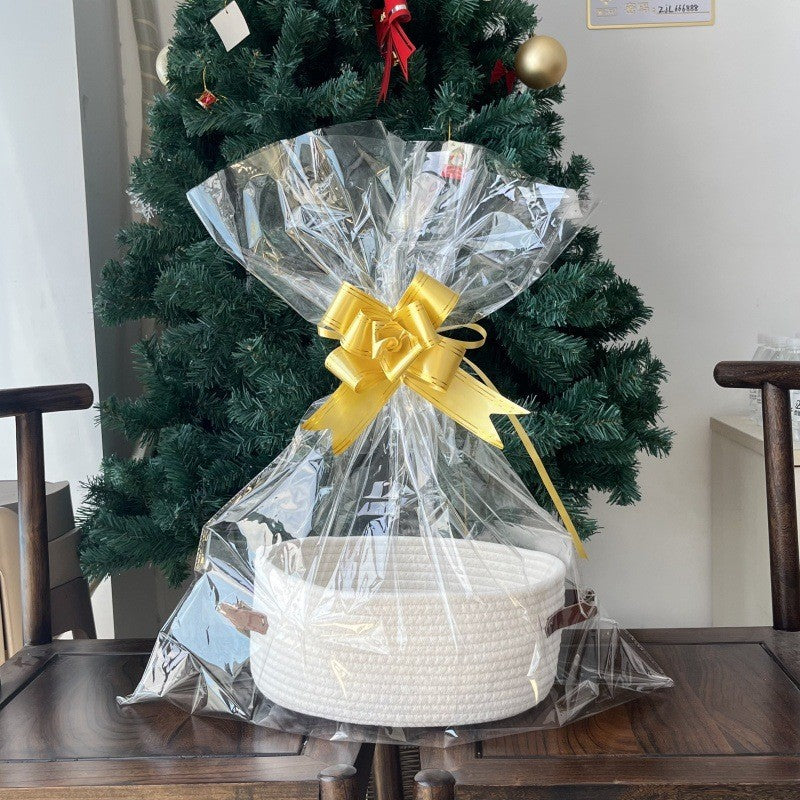 Women Gift Basket made of braided material Bowlift