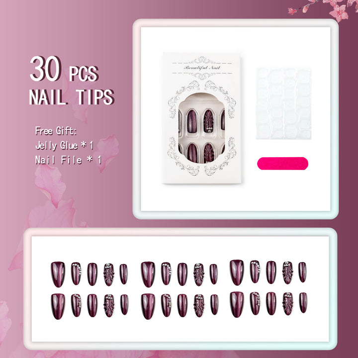 Glamorous High Gloss Artificial Nails Bowlift